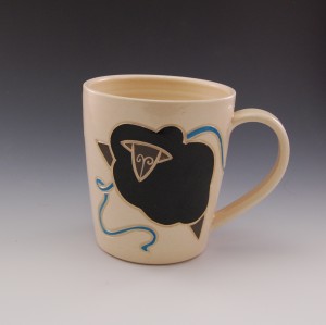 picture of Turquoise Knitting Mug